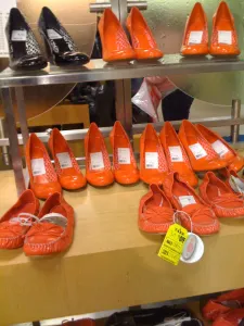 These orange & black Coach shoes really aren't THAT bad, by themselves