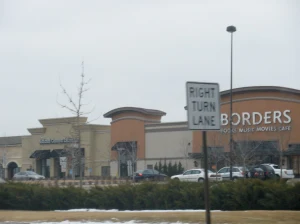 I can't really explain why, but I've never liked Borders. I'd rather go to Half Price Books or B&N.  Borders reminds me of Media Play. Remember that store?!